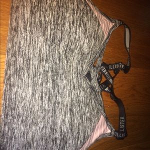 Hollister sports bra with mesh back